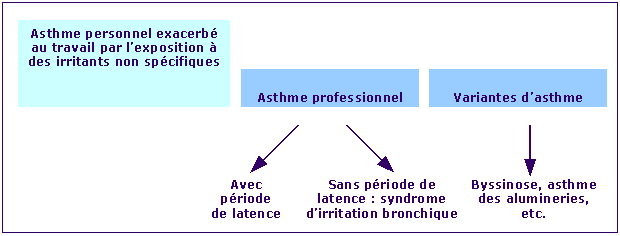 Figure 1 - Asthme et milieu professionnel